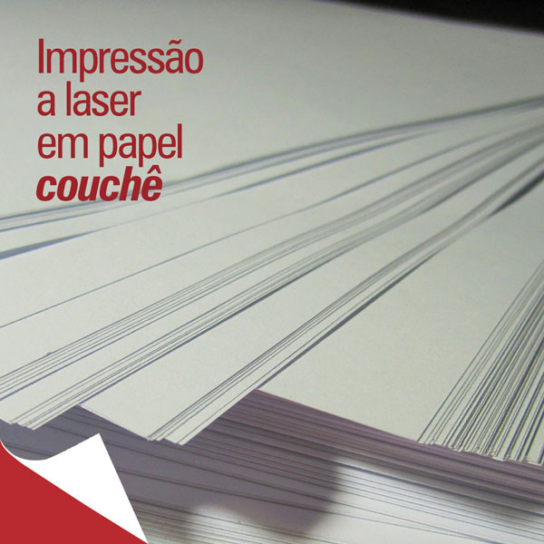 Impressão a Laser Formato A3 Couchê 300g 4/4
