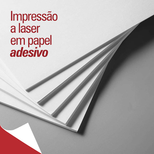 Impressão a Laser Formato A3 Papel Adesivo 4/0