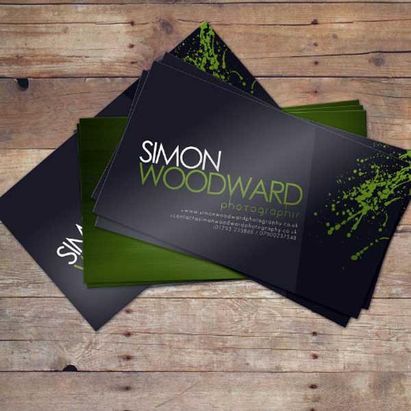 Cartão de Visita Couchê 250g Verniz Total Frente