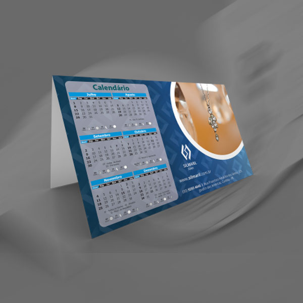 Display de Mesa Personalizado com Calendário 2023