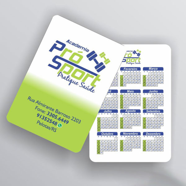 Calendário de Bolso Personalizado 2023