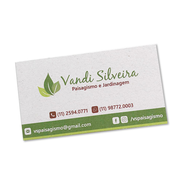 Cartão de Visita Reciclato 240g Fosco