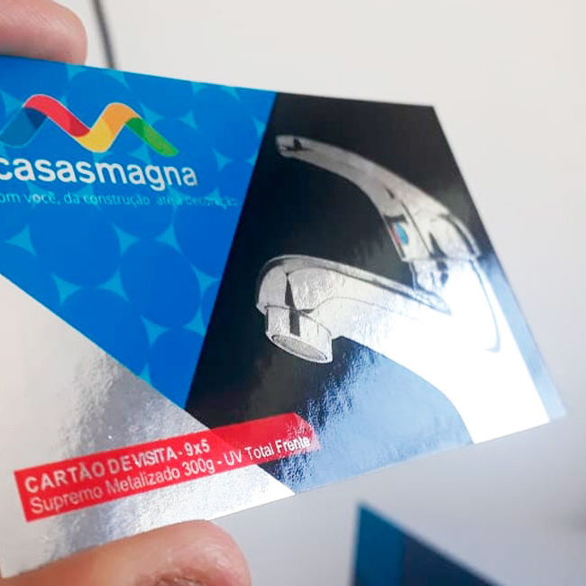 Cartão de Visita Supremo Metalizado