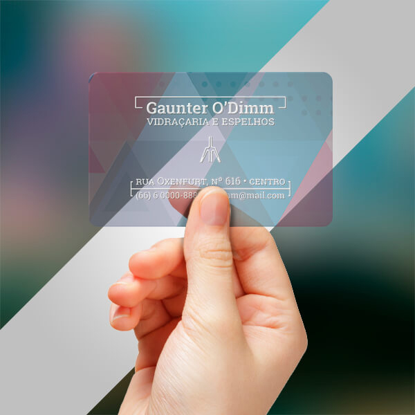 Cartão de Visita em PVC 0,3mm