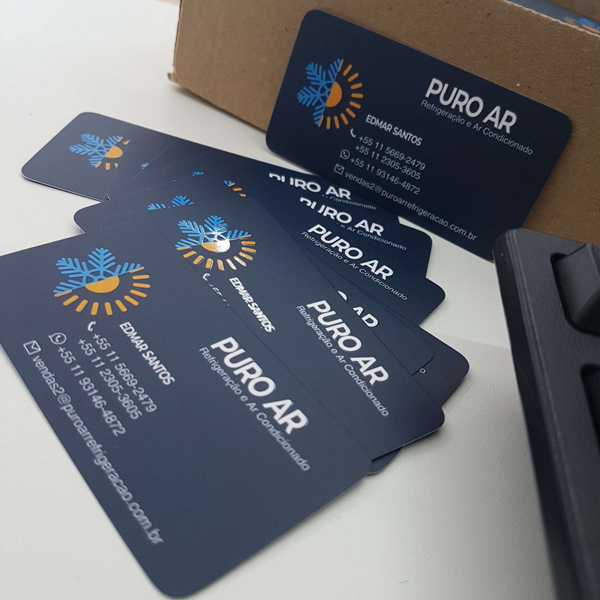 Cartão de Visita em PVC 0,5mm