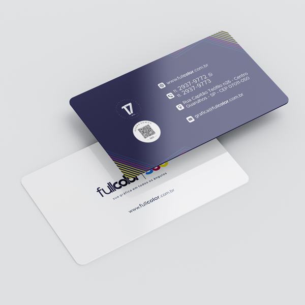 Cartão Descontos com Arte Única em PVC 0,76mm