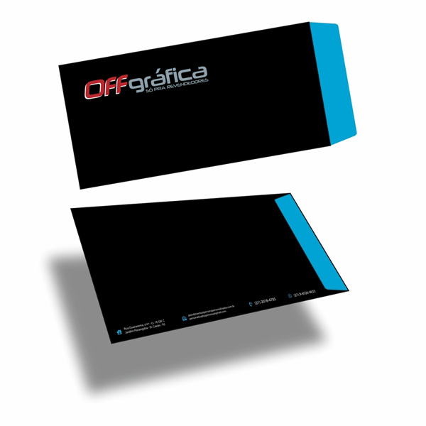 Envelope Ofício com Aba Lateral Sulfite 90g