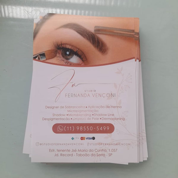 Filipetas em Couchê 80g 