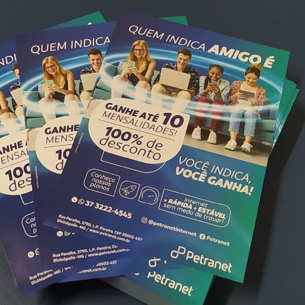 Panfleto Couchê 90g 